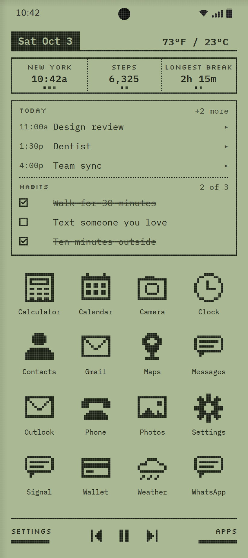 SmarterPhone in Light mode