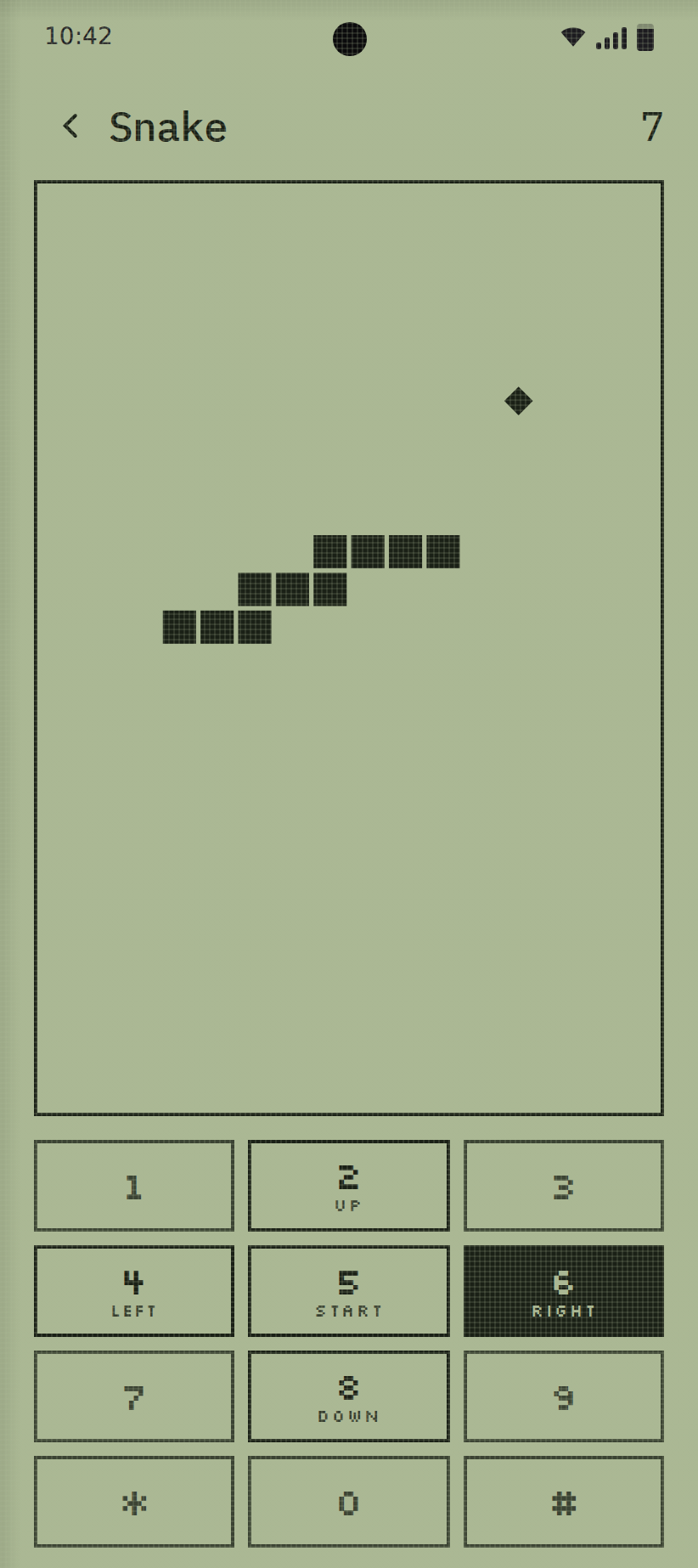 Snake, built into SmarterPhone